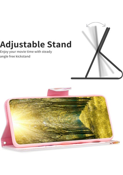 Samsung Galaxy A04 4g (164.4 x 76.3 x 9.1 Mm) Cüzdan Kapağı Pu Deri Baskılı Desen Standı Flip Telefon Kasası Iki Kelebek (Yurt Dışından)