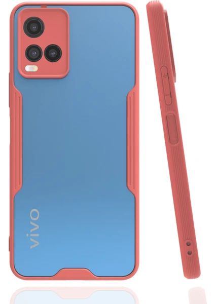 Vivo Y21 Kılıf Platin Silikon - Pembe 277097