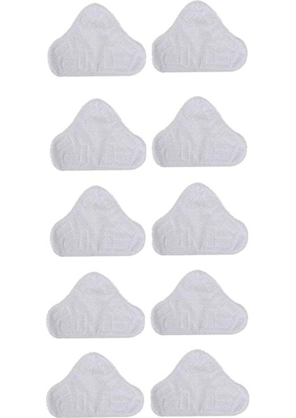 Üçgen Sürükleme Için 10'lu Paket Yedek Buharlı Paspas Mikrofiber Bez Pedi (Yurt Dışından)