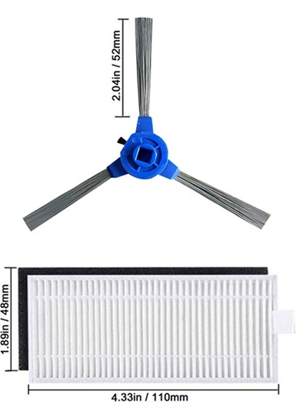 Filtre Rulosu Yan Fırça Robovac 11S 30 30C 15C 12 25C 35C Robotlu Süpürge Yedek Aksesuarlar (Yurt Dışından)