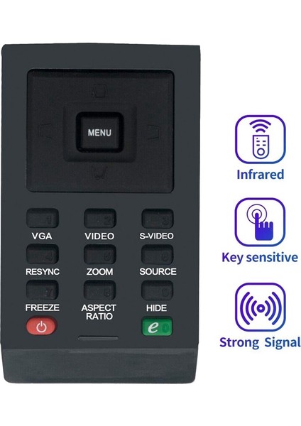 1 Renk: Siyah Malzeme: Acer Acer Projektör Projektör Uzaktan Kumandası Için Uygun Plastik X1161P X1161PA X1261P X110P H110P (Yurt Dışından)