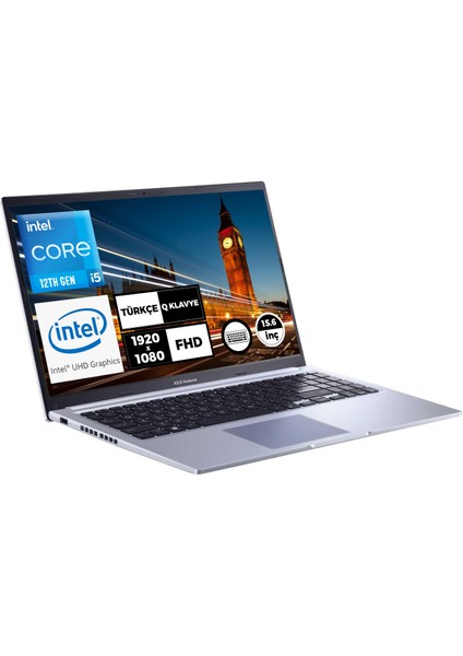 Vivobook 15 Intel Core I5-1235U 8gb 512GB SSD 15.6" Fhd Freedos Taşınabilir Bilgisayar X1502ZA-EJ1068