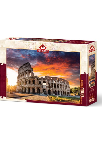 Colosseum'da Gün Batımı 1000 Parça Puzzle