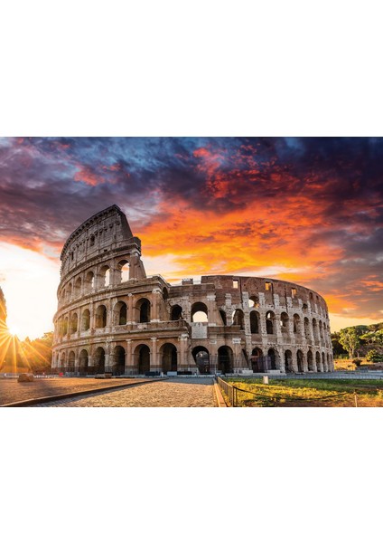 Colosseum'da Gün Batımı 1000 Parça Puzzle