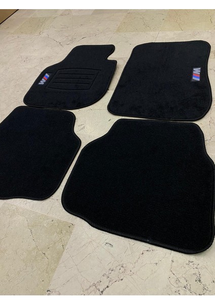Bmw E30 E36 E46 E90 E92 M Logolu Siyah Halı Paspas Takımı