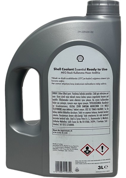 Coolant Essential 4 Mevsimlik Mavi Antifriz 3 Litre
