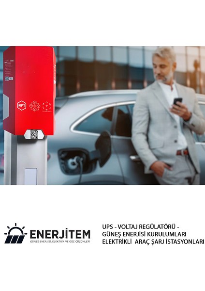 Elektrikli Araç Şarj Istasyonu, Duvara Monte, Tak Çalıştır 22 Kw Kablolu, enerjitem