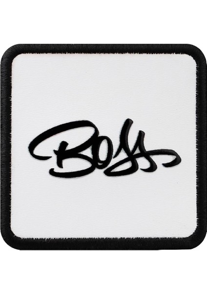 V1 Boss - 1 Kod Logolu Unisex Beyaz Bench (Patch)