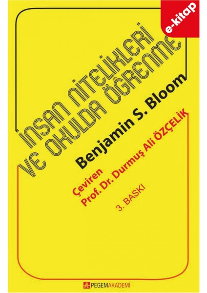 İnsan Nitelikleri ve Okulda Öğrenme (e-kitap)