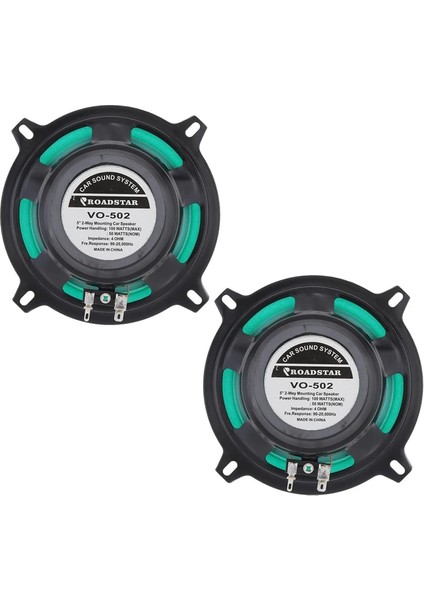 2 Adet 5 Inç Araba Hifi Koaksiyel Hoparlör Tam Aralık Otomobil Hoparlörleri VO-502 12V Evrensel Araba Koaksiyel Hoparlör Müzik Stereo Korna (Yurt Dışından)