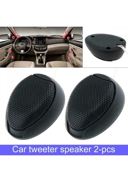 2 Adet Araba 1000 W Subwoofer Hoparlör Otomotiv Stereo Ses Süper Güç Yüksek Sesle Dome Tweeter Hoparlör Golf Bmw Tesla Passat Için (Yurt Dışından)