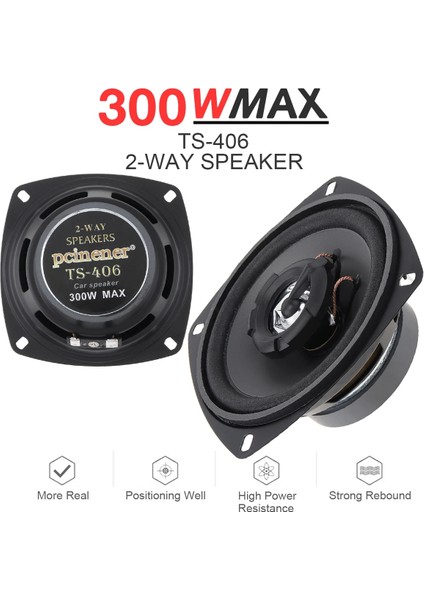 1 Adet 4 Inç 300W 2 Yönlü Araba Hifi Koaksiyel Hoparlör Araç Kapısı Otomatik Ses Müzik Stereo Tam Aralık Frekans Hoparlörler 2020 (Yurt Dışından) fiyatları