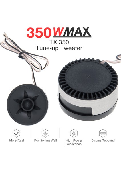 Araba Ses Sistemi Için 2 Adet 350W Yüksek Verimli Mini Dome Anında Kurulum Tweeter Hoparlörler (Yurt Dışından)