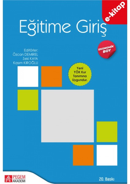 Eğitime Giriş - (Ekonomik Boy) (e-kitap)