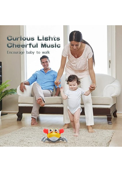 Bebek Oyuncak Hediyeleri, Bebek Karın Zamanı Oyuncakları, Sevimli Dans Yürüyüş Hareketli Bebekler Işıklı Müzik ile Duyusal Indüksiyon Yengeçler (Yurt Dışından) fırsatları