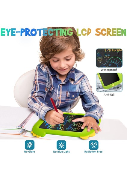 LCD Yazı Tahtası Çocuk Oyuncakları 8.5 Inç Grafiti Kurulu Elektronik Çizim Tahtasında Öğrenme ve Eğitim Dinozor Oyuncak Erkek ve Kız Doğum Günü Hediyesi Dinozor (Yurt Dışından)