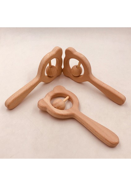 Küçük Çocuklar ve Bebekler Için Ahşap Çıngırak, Montessori Bebek Çıngırakları Diş Çıkarma Oyuncakları (Yurt Dışından) fırsatları