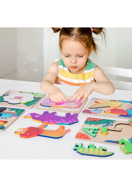 Yeni Yürümeye Başlayan Çocuklar Için Ahşap Hayvan Yapbozları 1 2 3 Yaş, Erken Gelişimsel Stem Oyuncak, Montessori Öğrenme Bulmacaları Deniz Aslanı (Yurt Dışından) modelleri