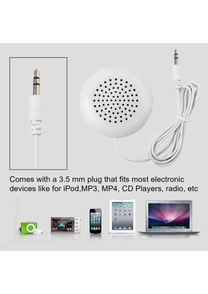 Dıy 3.5mm Mini Yüksek Sesli Hoparlörler Müzik Yastığı Stereo Hoparlör Mp3 Telefon Için iPhone Için Ipod Touch CD Uyku Kullanımı (Yurt Dışından) fiyatları
