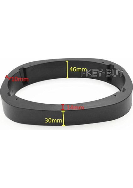 2 Adet Araba Ses Modifiye 6x9 Inç Hoparlör Aksesuarları Düz ​​oval Eğimli Su Geçirmez Plastik Ped Yıkayıcı Kurulum Derinliği (Yurt Dışından) modelleri