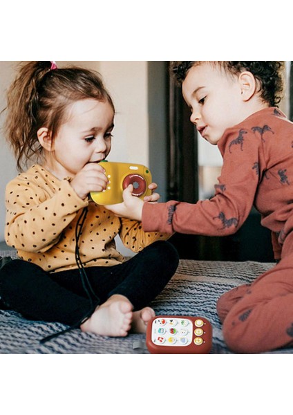 Bebekler ve Küçük Çocuklar Için Akıllı Erken Eğitim Telefonu Oyuncak Interaktif Öğrenme, Müzik ve Hikaye, Bpa Içermeyen Teethe Red (Yurt Dışından) modelleri