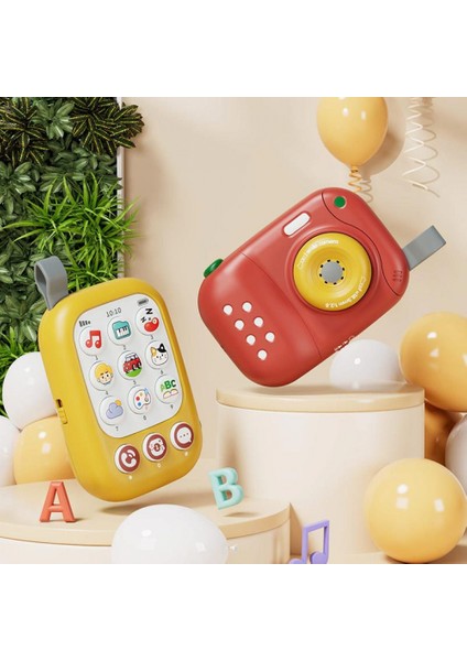 Bebekler ve Küçük Çocuklar Için Akıllı Erken Eğitim Telefonu Oyuncak Interaktif Öğrenme, Müzik ve Hikaye, Bpa Içermeyen Teethe Red (Yurt Dışından) indirimleri