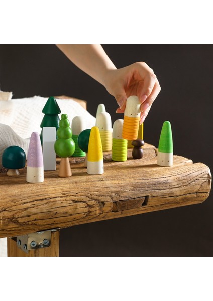18 Takım Mini Ahşap Bebek Figürleri Yapı Istifleme Blokları Istifleyici Oyunu Renk Sayma Bebek Geliştirme Dıy Yaratıcı Oyuncak Bebek Sivri (Yurt Dışından) modelleri