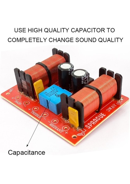 1 Adet 150 W 3 Yollu Ses Hoparlör Crossover Tiz Orta Kademe Bas Bağımsız Crossover Hifi Ev Hoparlörleri Filtre Frekans Bölücü (Yurt Dışından)