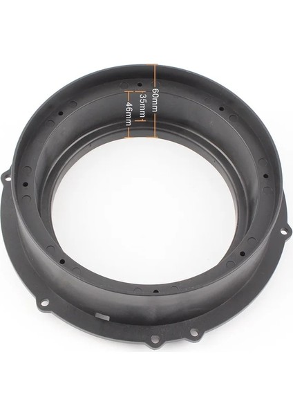 2 Adet Hoparlör Montaj 6.5 ''vw Magotan Skoda Passat Için Adaptör Plakaları Ön Kapı Stereo Hoparlör Mat Braketi Yüzük Mat Siyah Naylon (Yurt Dışından) fırsatları