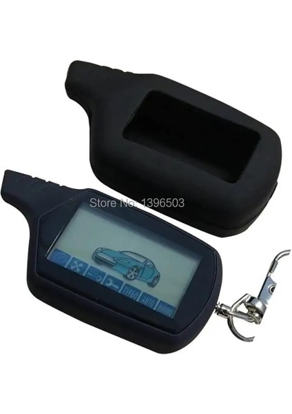 En Li A91 2 Yönlü LCD Uzaktan Kumanda Anahtarlık + Silikon Kılıf Iki Yönlü Araba Alarm Sistemi Için Starline A91 Anahtarlık (Yurt Dışından)