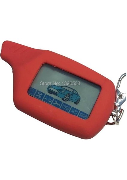 En Li A91 2 Yönlü LCD Uzaktan Kumanda Anahtarlık + Silikon Kılıf Iki Yönlü Araba Alarm Sistemi Için Starline A91 Anahtarlık (Yurt Dışından)
