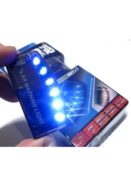 Araba Sensörü Güvenlik Uyarı Işığı 6 LED Yeni Araba Solar Charger Oto Araba Hırsız Alarm Lambası (Yurt Dışından)