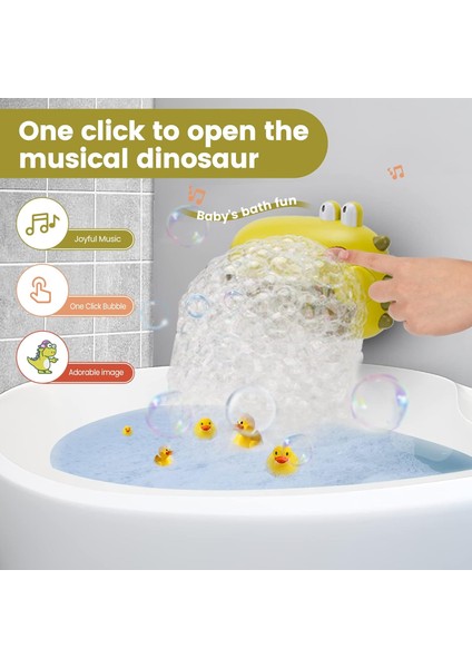 Dinozor Banyo Köpüğü Yapıcı, Küvet Için Otomatik Banyo Köpüğü Makinesi 12 Şarkılı Bebek Müzikli Oyuncaklar Banyo Oyuncakları ve Kabarcık Oyuncakları Harika Hediyeler Yapar Yeşil (Yurt Dışından) modelleri