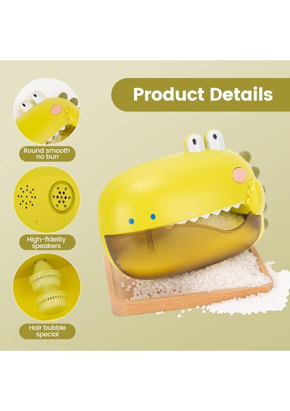 Dinozor Banyo Köpüğü Yapıcı, Küvet Için Otomatik Banyo Köpüğü Makinesi 12 Şarkılı Bebek Müzikli Oyuncaklar Banyo Oyuncakları ve Kabarcık Oyuncakları Harika Hediyeler Yapar Yeşil (Yurt Dışından) fırsatları
