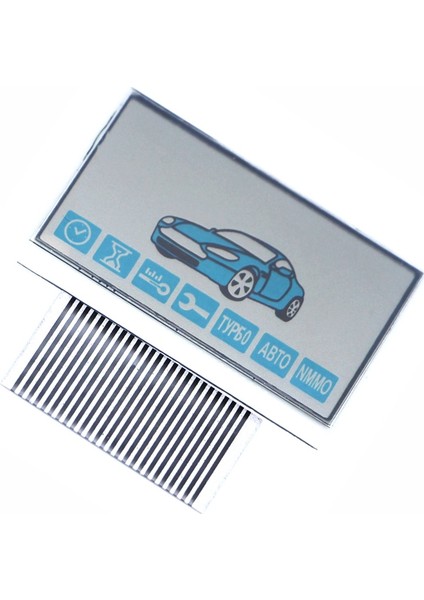 E90 / E91 LCD Ekran Starline Için Esnek Kablo E90 E91 LCD Uzaktan Kumanda Anahtarlık E90 LCD Ekran + Zebra Çizgileri (Yurt Dışından)