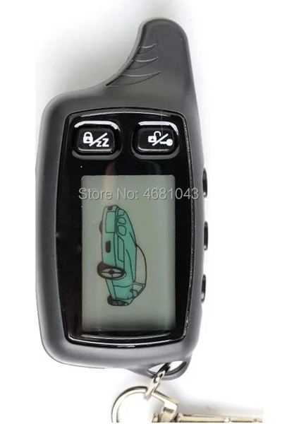 TW9030 LCD Uzaktan Kumanda Anahtarlık Biblo Rus Tomahawk Için TW-9030 Tw 9030 Iki Yönlü Araç Alarm Sistemi (Yurt Dışından)
