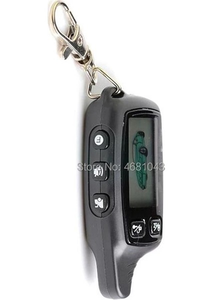 TW9030 LCD Uzaktan Kumanda Anahtarlık Biblo Rus Tomahawk Için TW-9030 Tw 9030 Iki Yönlü Araç Alarm Sistemi (Yurt Dışından)
