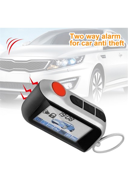 A93 Uzaktan Kumanda Anahtarlık Denetleyici Anti-Hırsızlık Araba Hırsız Güvenlik Sistemi Rus Starline LCD Ekran Için Iki Yönlü Alarm (Yurt Dışından)