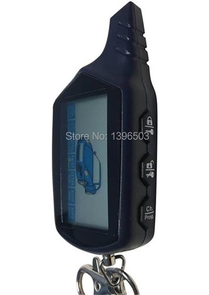 B9 LCD Uzaktan Kumanda Anahtarlık + Silikon Kılıf Rus Iki Yönlü Araba Alarm Sistemi Için Starline B9 Anahtarlık Kgb Fx-7 Fx7 (Yurt Dışından)