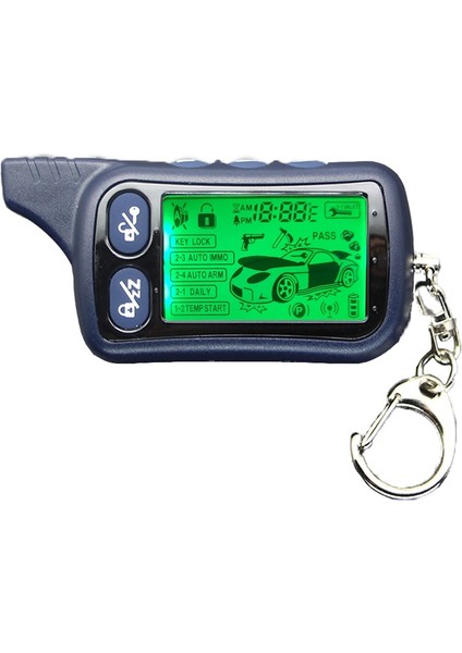Tomahawk TZ9030 TZ-9030 TZ-9020 Için LCD Uzaktan Kumanda Anahtarlık 2 Yönlü Araba Alarm Sistemi Için Anahtarlık Fob (Yurt Dışından)