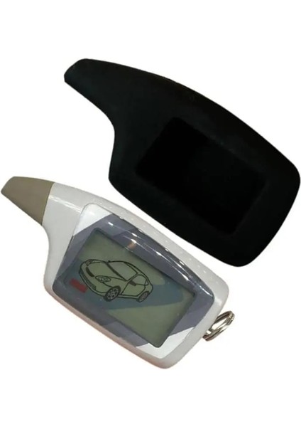LCD Uzaktan Kumanda M5 + Silikon Anahtarlık Scher-Khan Magicar 5 Iki Yönlü Araba Alarm Sistemi Rus Sher Khan Magicar 5 Anahtarlık (Yurt Dışından)