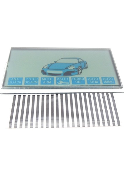 Rusya Versiyonu B6 LCD Ekran Starline B6 Uzaktan Kumanda Için Esnek Kablo B6 LCD Zebra Stripes (Yurt Dışından)