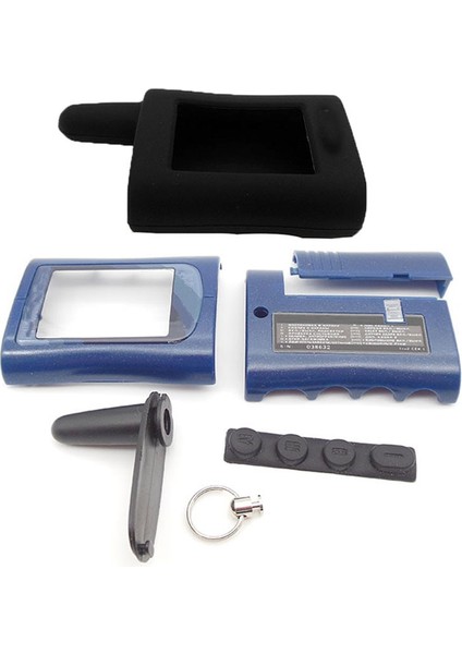 Rus Versiyonu Ma Kılıf Anahtarlık + Silikon Kılıf Scher Khan Magicar Ab LCD Uzaktan Iki Yönlü Araba Alarm Sistemi (Yurt Dışından)