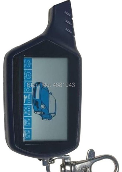 Anahtarlık B9 LCD Uzaktan Kumanda Motor Çalıştırma Rus Iki Yönlü Araba Alarm Sistemi Starline B9 Twage Anahtarlık (Yurt Dışından)