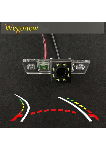 LED Kablosuz Kiti Yok Vw Touareg Passat Tiguan Polo Golf Skoda Fabia Için Porsche Cayenne Hd Kablosuz Araba Ccd Arka Kamera Balıkgözü 8 12 LED Dinamik (Yurt Dışından) fiyatları