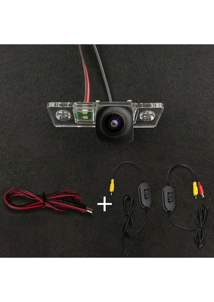 LED Kablosuz Kiti Yok Vw Touareg Passat Tiguan Polo Golf Skoda Fabia Için Porsche Cayenne Hd Kablosuz Araba Ccd Arka Kamera Balıkgözü 8 12 LED Dinamik (Yurt Dışından) fırsatları