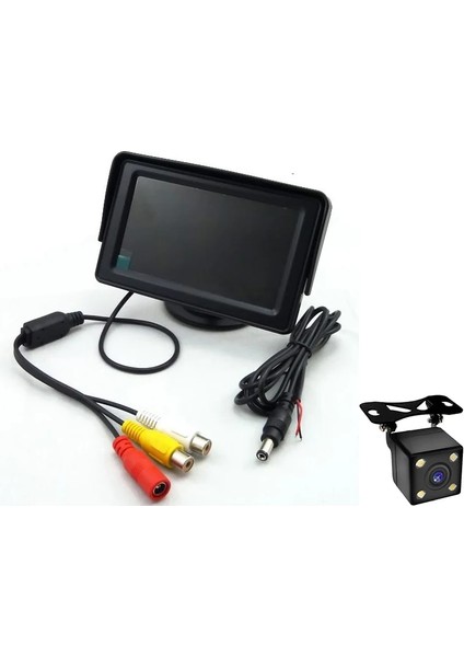 Arka Görüş Kamerası Tarzı Araba Styling Kablosuz 4.3 Inç Tft LCD Ekran Araba Monitör Ekranı Hd Dikiz Ters Yedekleme Kamerası Araba Tv Ekranı Wifi (Yurt Dışından)