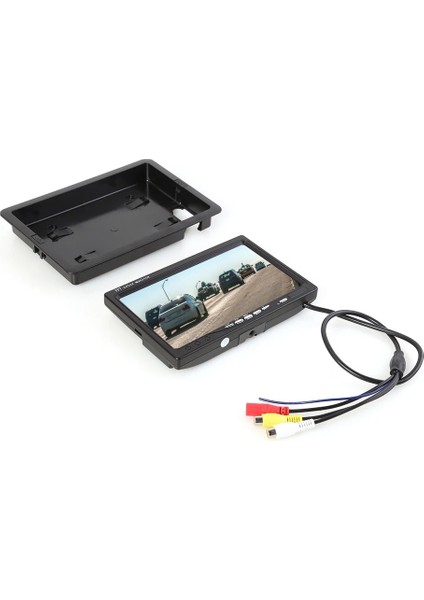 7 Inç Tft LCD Ekran Araba Monitör Oynatıcı 2 Yönlü Video Girişi Pal/ntsc Oto Dikiz Için Monitör Ev Güvenlik Gözetleme Kamerası (Yurt Dışından)