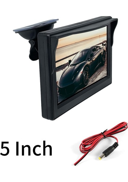 NO.205 Stili 5 Inç Araba Monitör Tft LCD Hd Dijital 16:9 800*480 Ekran 2 Yönlü Video Girişi Renkli Ters Dikiz Kamera DVD VCD (Yurt Dışından)