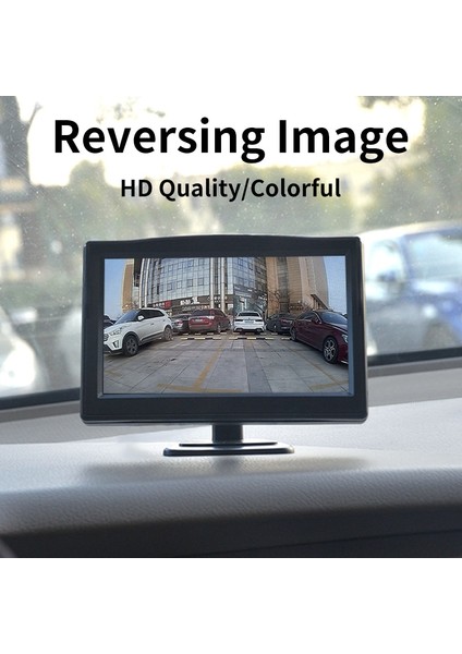 NO.205 Stili 5 Inç Araba Monitör Tft LCD Hd Dijital 16:9 800*480 Ekran 2 Yönlü Video Girişi Renkli Ters Dikiz Kamera DVD VCD (Yurt Dışından)